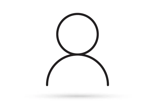 Image Profil Masculin Silhouette Profil Avatar Icône Symbole — Image vectorielle