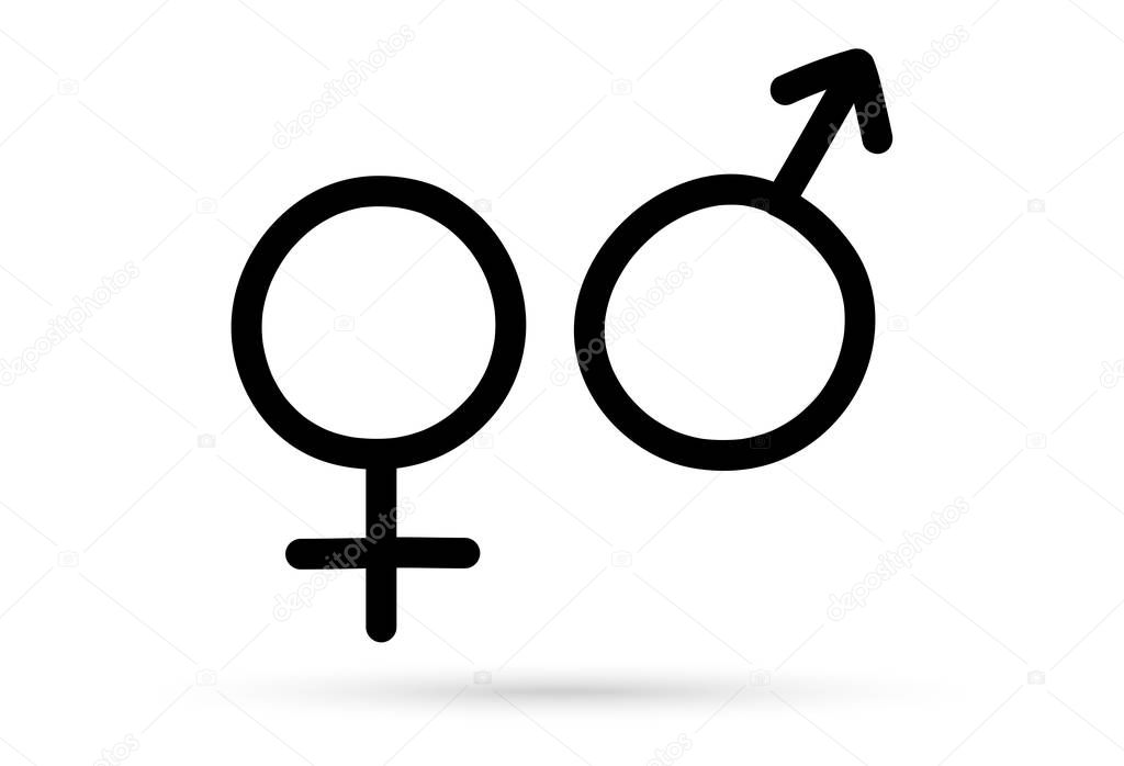 popular drawing sexual sign symbol isolated