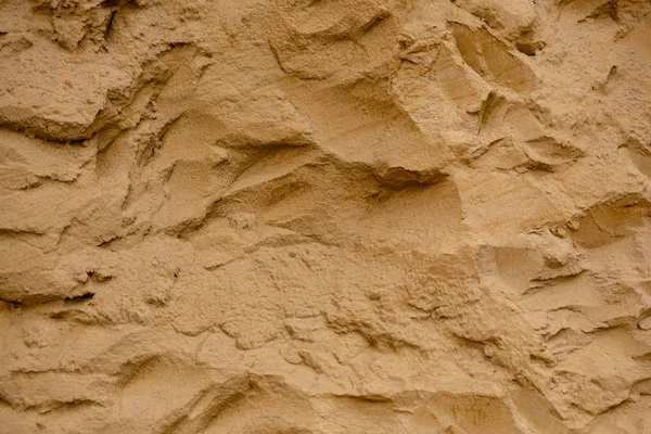砂の穴の砂の壁の質感 — ストック写真