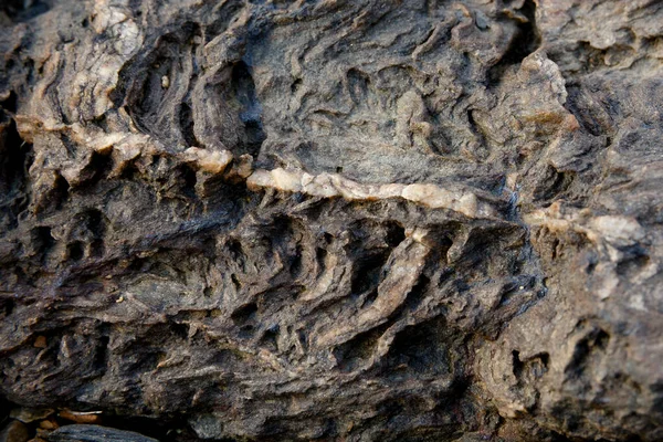 自然な質感。灰色の花崗岩石、大理石で作られた岩 — ストック写真