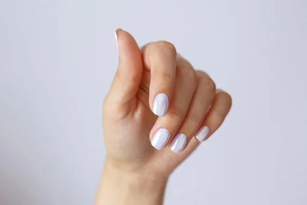 Zadbane Ręce Manicure Pielęgnacja Rąk Nawodnienie Koncepcja Zdrowia Piękna — Zdjęcie stockowe