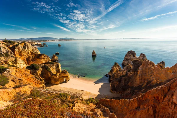 Praia do camilo, algarve, Portugalsko — Stock fotografie