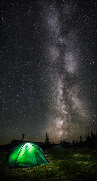 Camping under the stars