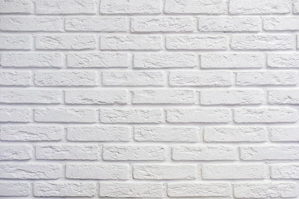Pattern of white bricks wall.