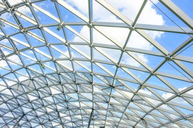 Central City Park 'taki cam kubbenin bir parçası 