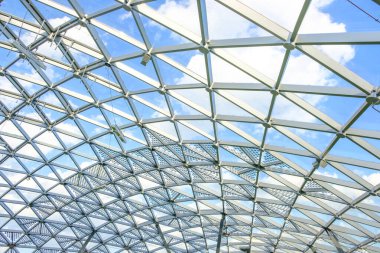 Central City Park 'taki cam kubbenin bir parçası 