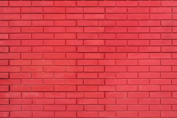 Fragment Masonry Brick Wall Vivid Red Brick — Stock Photo, Image