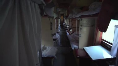 Ukraynalı ikinci sınıf tren uyku arabası