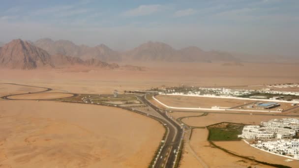 Widok z lotu ptaka na Sharm El Sheikh kurorty — Wideo stockowe