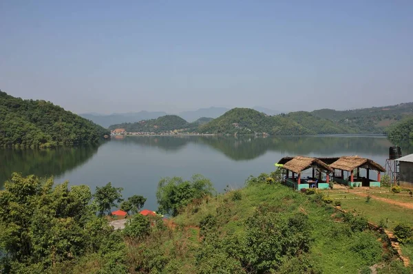 Lac Begnas Printemps Paysage Près Pokhara Népal — Photo