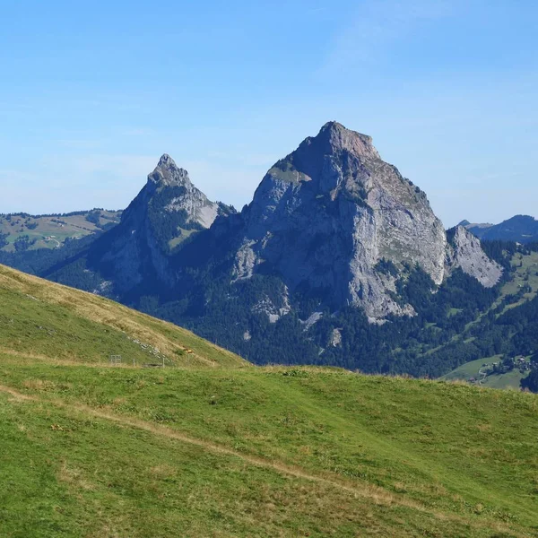 Vista Desde Stoos Suiza Fondo Naturaleza —  Fotos de Stock
