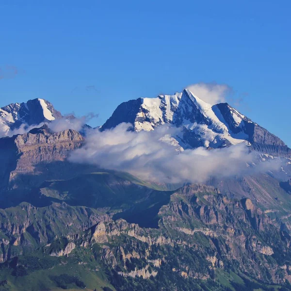 Mount Doldenhorn Létě Vysoká Hora Bernském Oberlandu — Stock fotografie