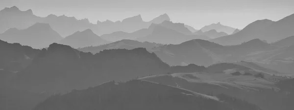 Mountain Ranges Hills Seen Mount Niesen Bernese Oberland — Stock Photo, Image