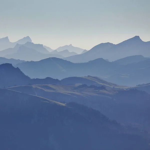 Colinas Cordilleras Oberland Bernés Vista Desde Monte Niesen Suiza —  Fotos de Stock