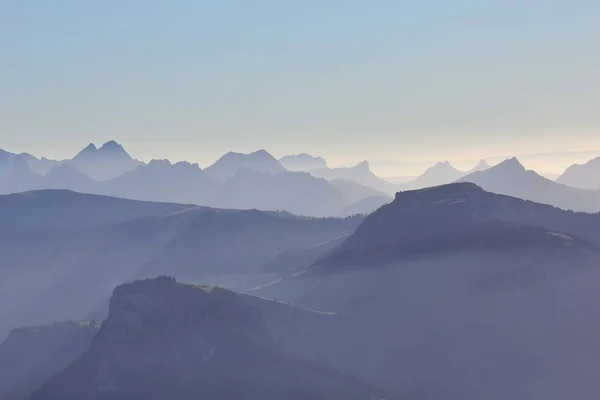 Cordilleras Vistas Desde Monte Niesen Bernese Oberland Suiza — Foto de Stock