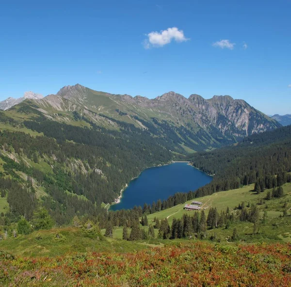 Blue Lake Arnen Estate Oberland Bernese Svizzera — Foto Stock