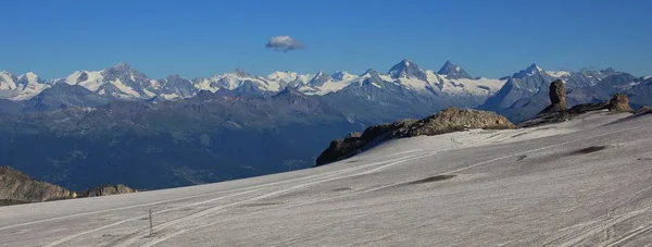 カントン スイス ヴァレー州の山岳地帯 ディアブルレ氷河 — ストック写真