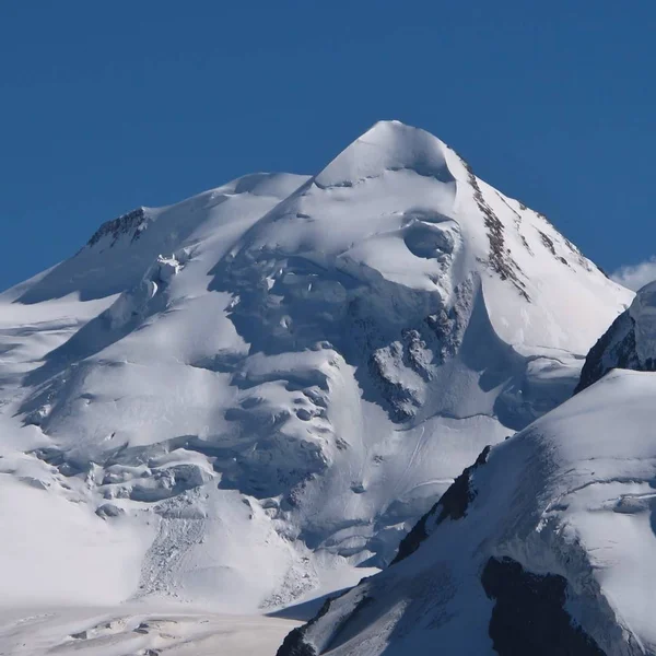 Vista Desde Gornergrat Zermatt Alta Montaña Cubierta Por Glaciares — Foto de Stock