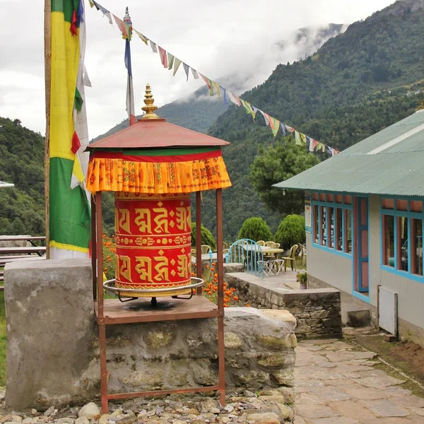 Молитвенное Колесо Национальном Парке Эверест Непал — стоковое фото