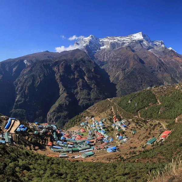 Namche Bazar Mountain Village Everest National Park Nepal — Stock Photo, Image