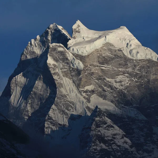 Glacier Sommet Mont Kangtega Vue Dole Vallée Gokyo Népal — Photo