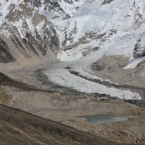 Starting Point Everest Expeditions Detail Khumbu Glacier — Stock Photo, Image