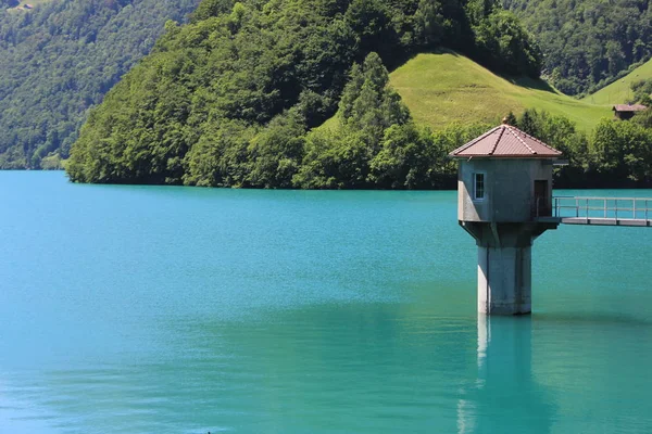 Dia Verão Lago Lungeren Suíça — Fotografia de Stock