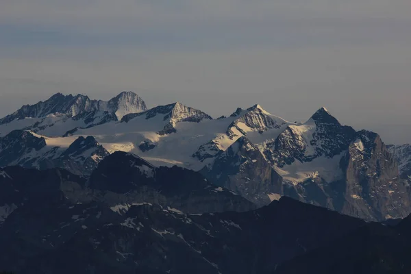 Gauliho Ledovec Vysoké Hory Viděný Hory Stanserhorn Švýcarsko — Stock fotografie