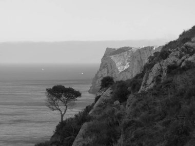 Landscape in Denia, İspanya.