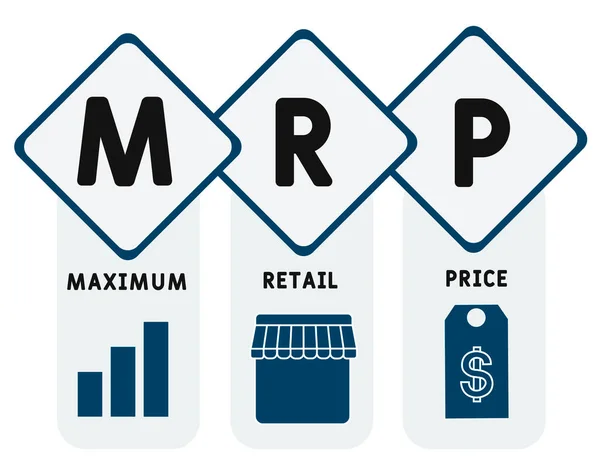 Mrp Maximum Retail Price Acronym Business Concept Vector Illustration Concept — Stock Vector