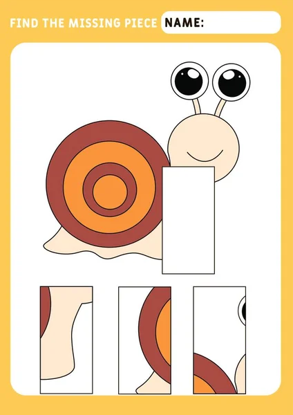 Jogo Lógica Para Crianças Adultos Encontre Uma Peça Quebra Cabeça imagem  vetorial de Nataljacernecka© 550011244