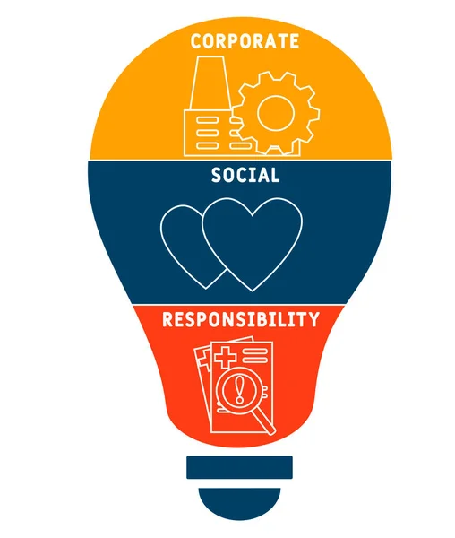 Rsi Responsabilità Sociale Delle Imprese Acronimo Business Concept Concetto Illustrazione — Vettoriale Stock