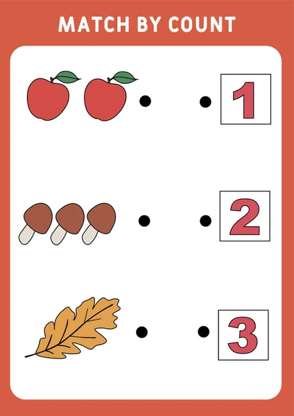 Jogo de contagem para crianças em idade pré-escolar conte os