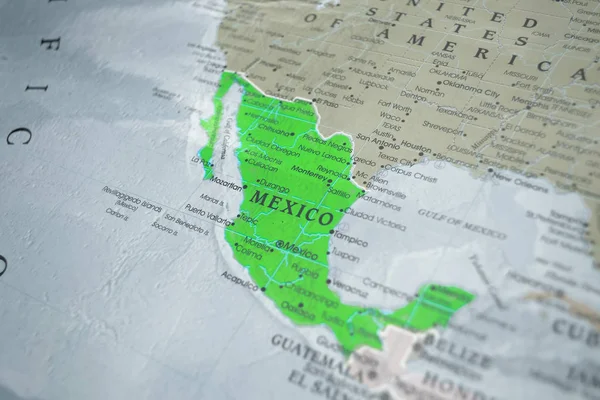 Mapa México Imagen Primer Plano —  Fotos de Stock
