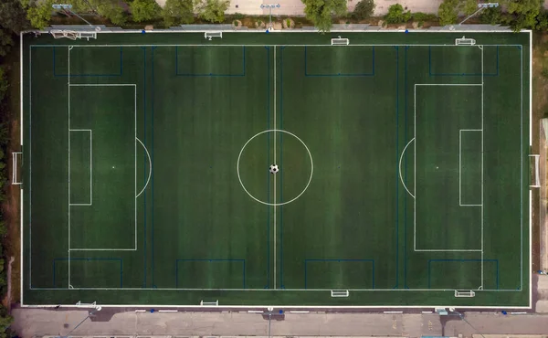 Yeşil Futbol Stadyumu saha stok fotoğraf
