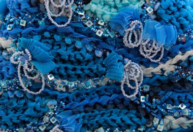 Karmaşık işlemeli arka plan. Yama işi. El yapımı arkaplan. 