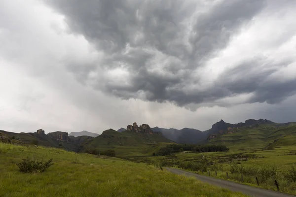 Rain on the mountain Drakensberg