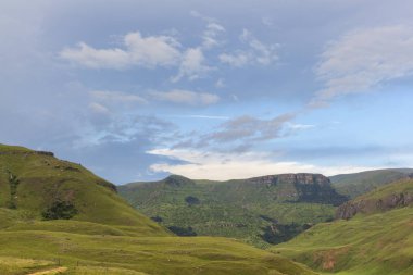 Dağ Drakensberg Güney Afrika parlak sabah