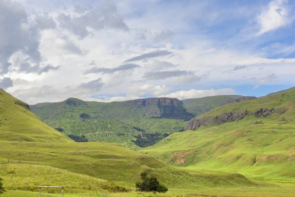 Горы Покрытые Зеленой Травой Юар — стоковое фото