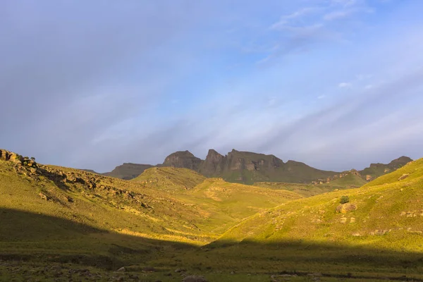 Luz Del Sol Mañana Temprano Montaña Sudáfrica —  Fotos de Stock