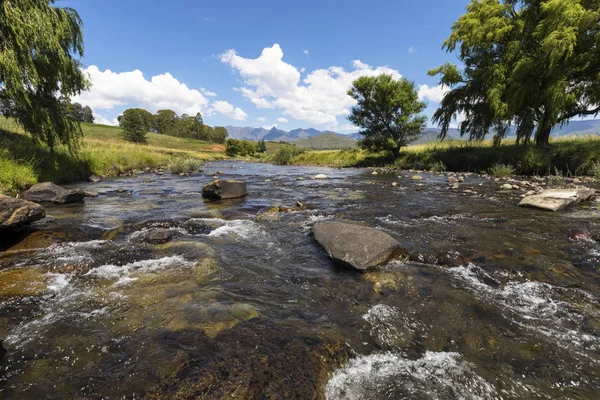 ストリーム ドラケンスバーグ南アフリカ共和国の新鮮な山の水 — ストック写真