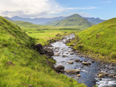 Dağ Vadisi Drakensberg Güney Afrika nehir