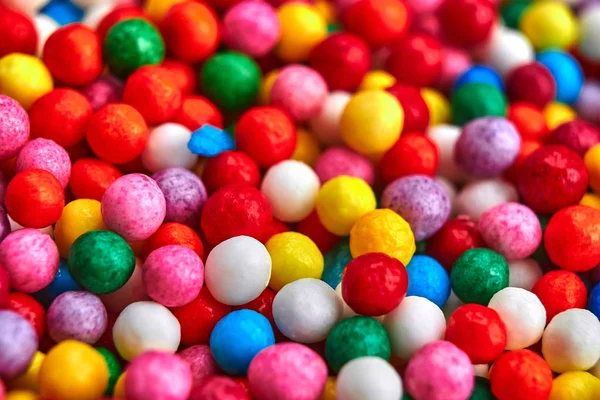 Fondo brillante colorido, bolas multicolores. Dulce bonito fondo caramelo . — Foto de Stock