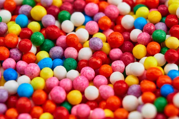 Fondo brillante colorido, bolas multicolores. Dulce bonito fondo caramelo . — Foto de Stock