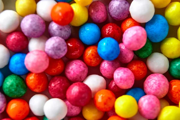 Fondo brillante colorido, bolas multicolores. Dulce bonito fondo caramelo . — Foto de Stock