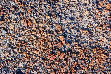 Kir zemin çakıl yol dokusu closeup