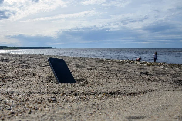 해변에 내후성 데이터 — 스톡 사진