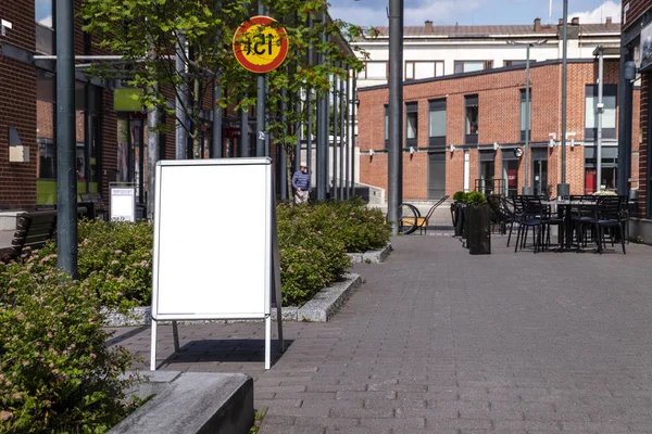 Een Kant Klaar Straatmodel Billboard Voor Reclame — Stockfoto