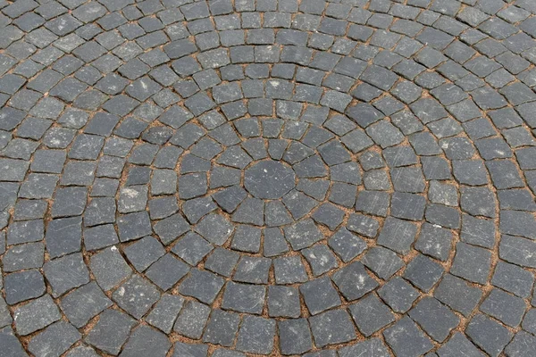 Travaux Traditionnels Sur Pavés Disposés Cercle Saint Pétersbourg Russie Sur — Photo