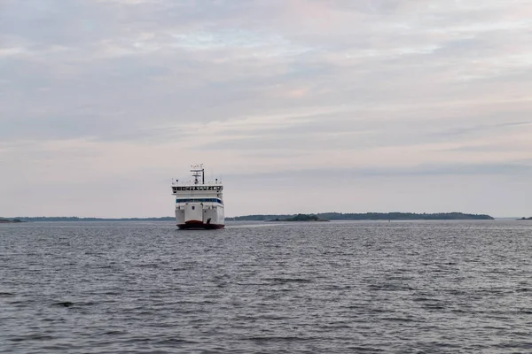 Finnland Aland Inseln Brando Insel August 2019 Die Letzte Fähre — Stockfoto